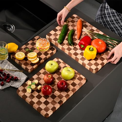 Set de 3 Tablas de Cortar de Madera Rectangulares miniatura 1