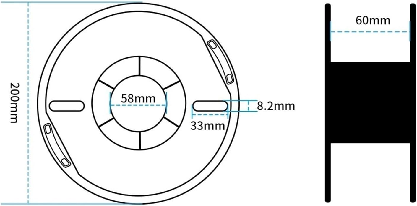 57D Silk TPU Filament 1.75mm, 1KG Blue, Harder Than 98A Silk TPU, FDM 3D Printing Materials