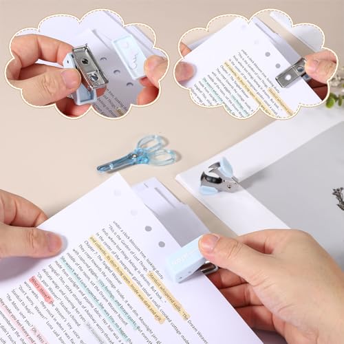 Kit accessoires bureau 8pcs PATIKIL avec agrafeuse jaune vert