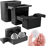 Misshapen Co_vid Shaped Crystal Clear Ice Mold - 1 Pack - 2 Sectional BPA Free Large Ice Mold with L