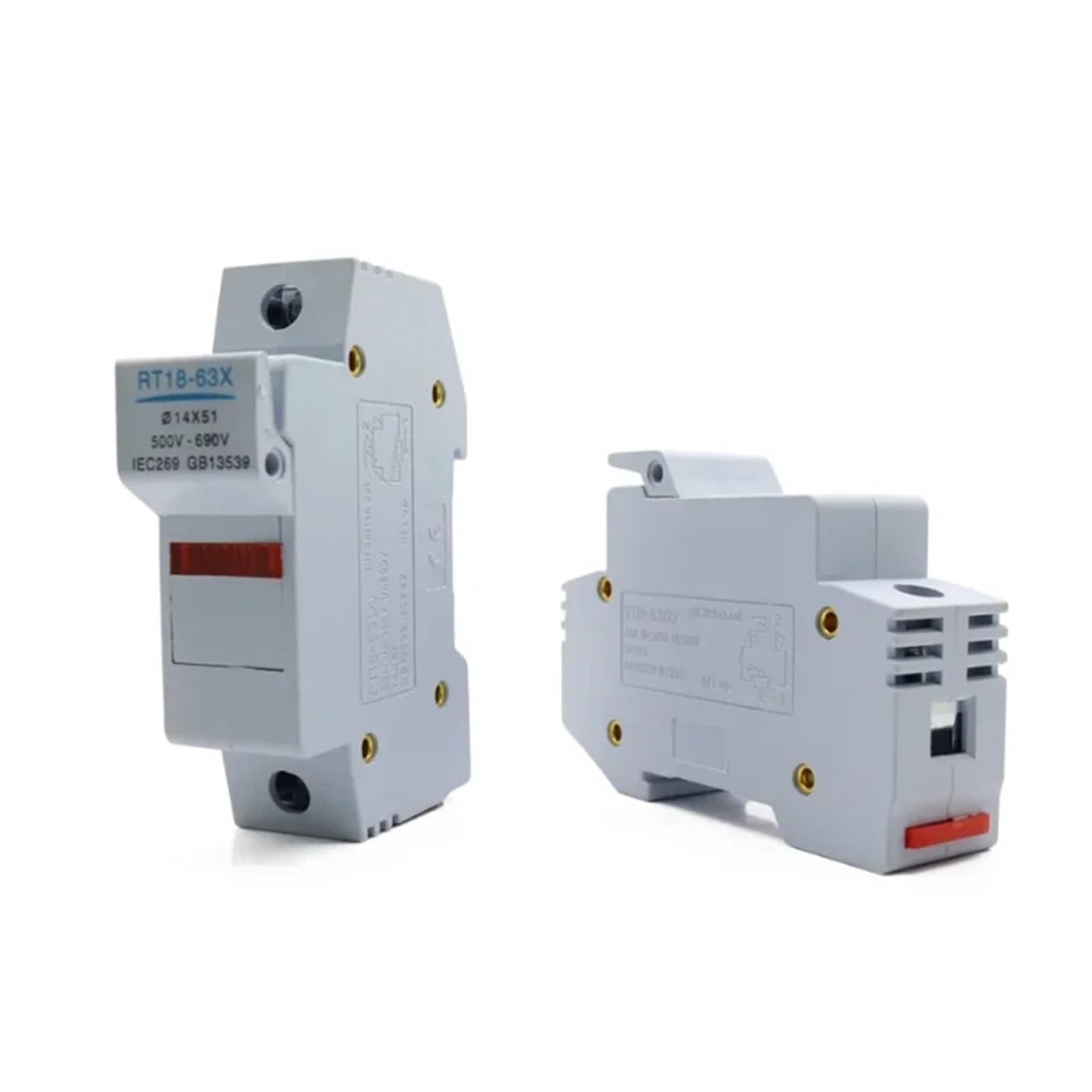 Base de fusible RT18-63 tripolaire 63A en matériau haute isolation