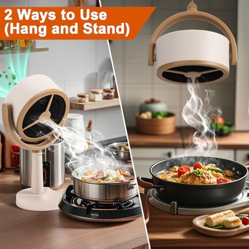 Mity rain Portable Range Hood for Cooking, Rechargeable Kitchen Exhaust Fan - 4