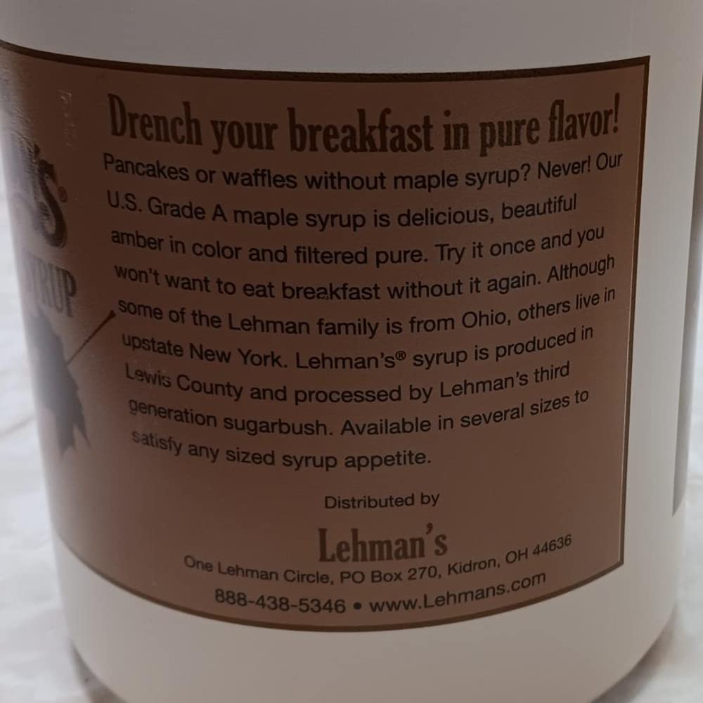 Lehman's Pure Maple Syrup - 1 Gal