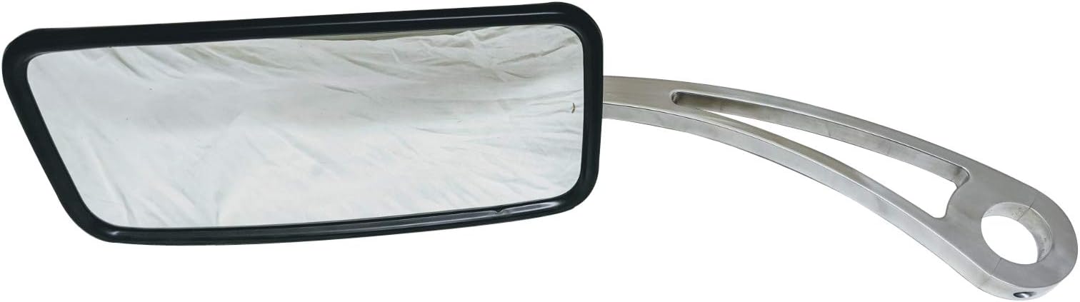 Wakeboard Tower Mirror Arm, Polished Aluminum Adjustable Mirror Mount, Attaches To Boat Tower Not Windshield, Fits Round Tubing Towers, Clamp Sizes 1 3/4-2.5 inch