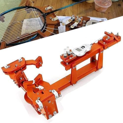 Tennis Racquet Stringing Machine, 6-Point Fixed Tabletop Racket Stringer with Tools and Accessories for Tennis Squash and Badminton