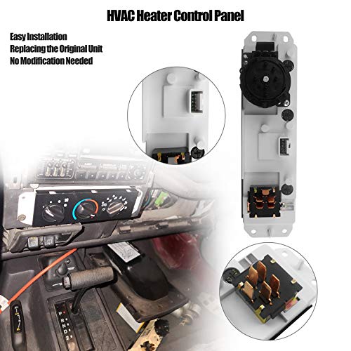 HVAC Climate Control Panel for Jeep Wrangler TJ 1999-2004 Heater Selector Control Switch, Climate Heater Panel Air Conditioning Control Unit, HS-373 55037473AB by TIKSCIENCE - Image 4