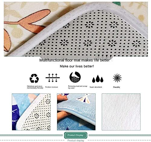 Vloerkleden Voor Hal,Antislip Gebied Tapijt Blauwe Lucht Wolken Zonsopgang Landschap 3D Print Hal Entree Runner Tapijten… - Image 5