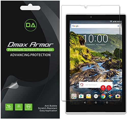 Dmax Armor [3-Pack] for Verizon Ellipsis 8 HD Screen Protector, Anti-Bubble High Definition Clear Shield