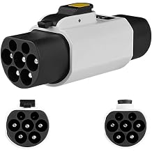 1pcs Type 2 to GBT Adapter 3 Phase 32A AC Converter EV Type2 Charging to GBT EV Charger CarYellow