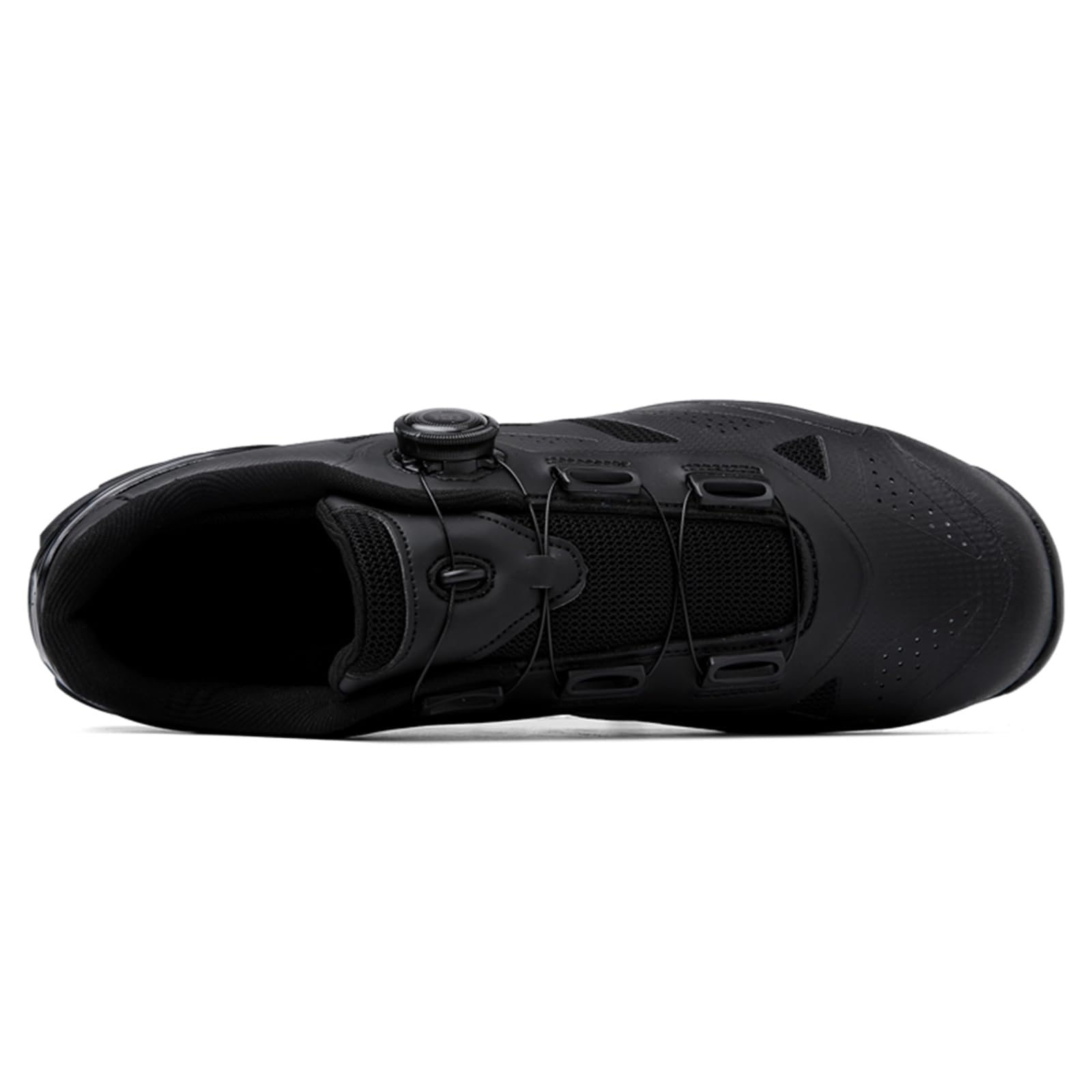 Herren-Radschuhe mit Flacher Gummisohle Straßen- und Mountainbike-Schuhe mit Schnellwechselknopf MTB-Radtrainer