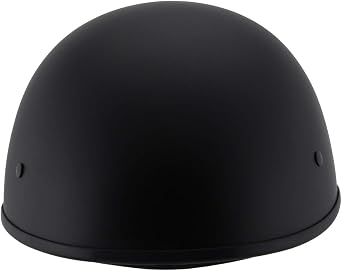 Milwaukee Performance Helmets MPH9710DOT Dot Approved Bare Bones Matte Black Half Motorcycle Helmet