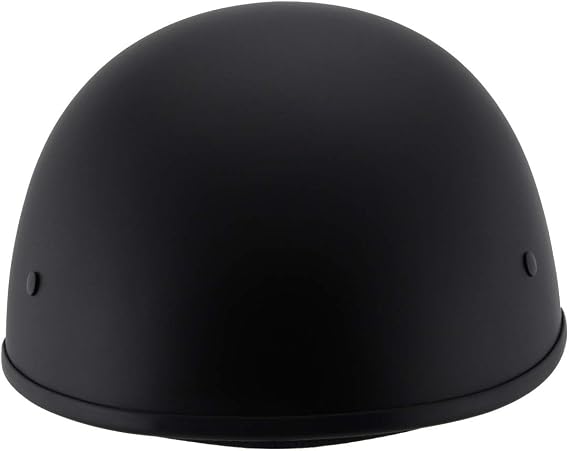 Milwaukee Performance Helmets MPH9710DOT Dot Approved Bare Bones Matte Black Half Motorcycle Helmet