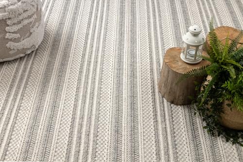 Tapis extérieur et intérieur gris résistant pour sol facile à laver - 5