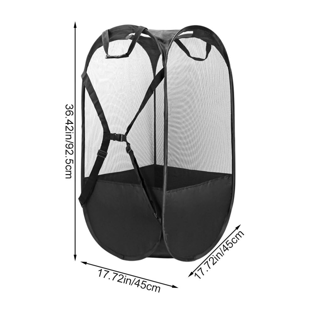 Porta Palloni Calcio Pieghevole, Borsa Calcio di Grande capacità, Cesto Porta Biancheria per Basket, Pallavolo, Attrezzatura Nuoto, Organizer