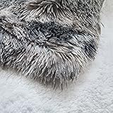 Wajade Kunstfelldecke – Sherpa Schafdecke – Comfort fleecedecke – wolldecke Couch und Bett Decken 130 x 160 cm – Hellgrau