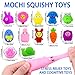 DULEFUN 36pcs Easter Mochi Squishy Toys, Easter Squeeze Fidget Toys Bunny Egg Stress Relief Toys for Kids Easter Basket Stuffers Fillers Classroom Prize Supplies Party Gifts Favors