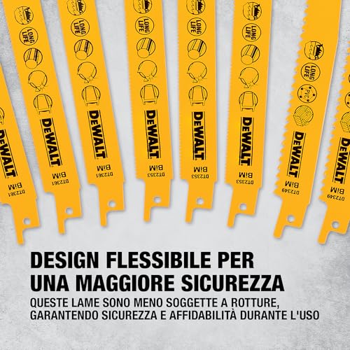 Dewalt Set Di Lame Alternative Bimetalliche Miste E Custodia (12 Pz.), DT2445-QZ - 6