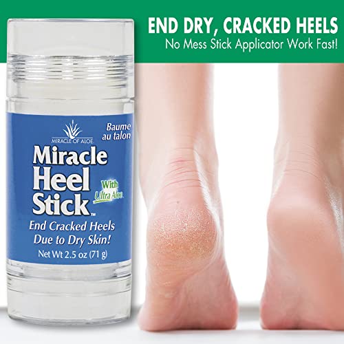 Miracle Heel Stick With Pure Ultraaloe Aloe Vera Gel | 2.5 Ounce Stick #TOP4