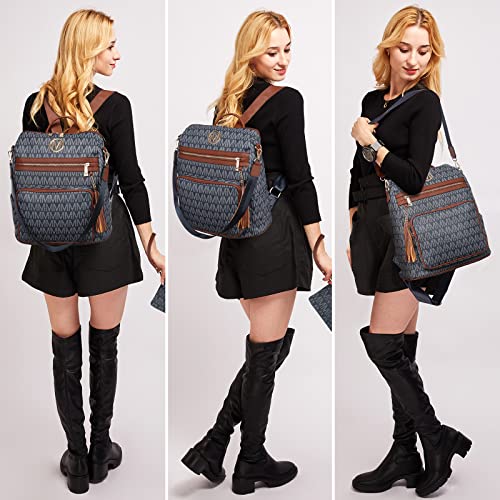 Mkp Collection Women Fashion Backpack Purse Convertible Large Ladies Rucksack Versatile Travel Shoulder Bags Handbag Set With Tassel  thumb #1