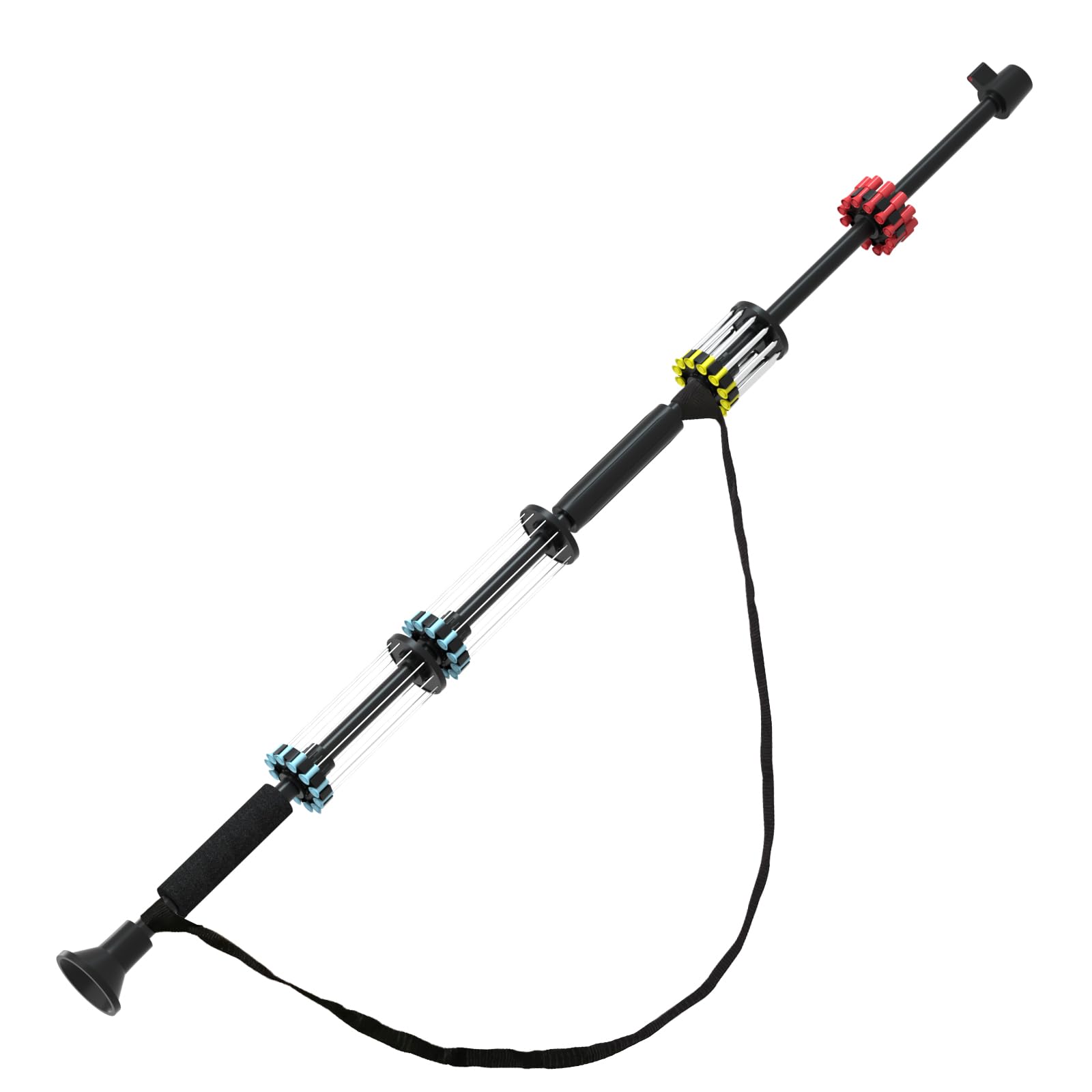 .40 Caliber 48" Tactical Blowgun with 48 Spear Darts, Spike Darts, All Aluminum Made, with Sling, Tactical Grip and Optic Sight