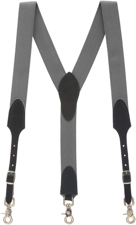 Suspender Store Rugged Comfort Extra-Sturdy Elastic Suspenders - Y-Back - Trigger Snap - 5 Colors & Sizes