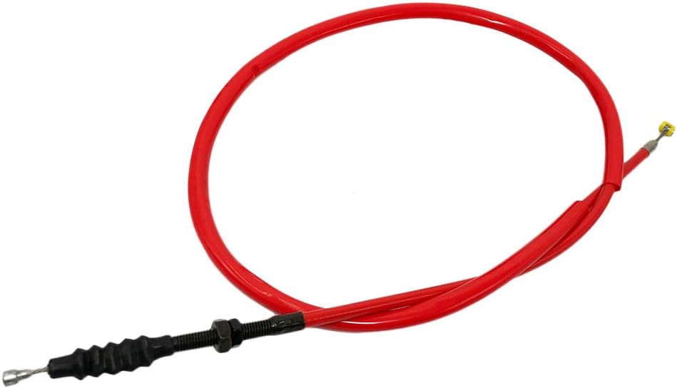 OUDIMO Replacement Clutch Cable with 316 Stainless Steel Core Dirt Bike Clutch Line 44 inch，Motorcycles clutch cable For NC engine 125CC 200CC 250CC Dirt Pit Bikes EnduroMotocross (Red)