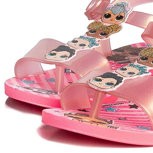 Sandália Grendene Lol Mask Surprise Meninas Rosa/Rosa Perolado 29