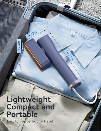 Steamer for Clothes Portable Handheld Garment Steamer,15s Fast Heat-up,100ml Water Tank,Steamer Ironing Gloves,20 Minutes of Continuous Ironing for Travel and Home