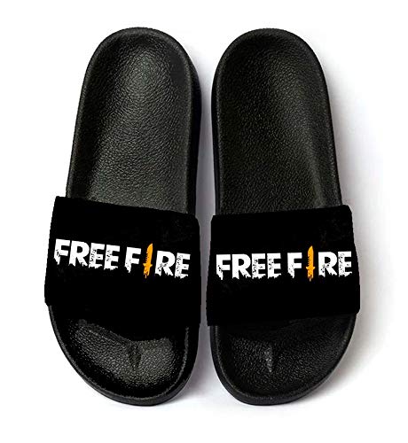 Chinelo Slide Preto Free Fire Mestre Gamer Cor: Preto; Tamanho: 39-40