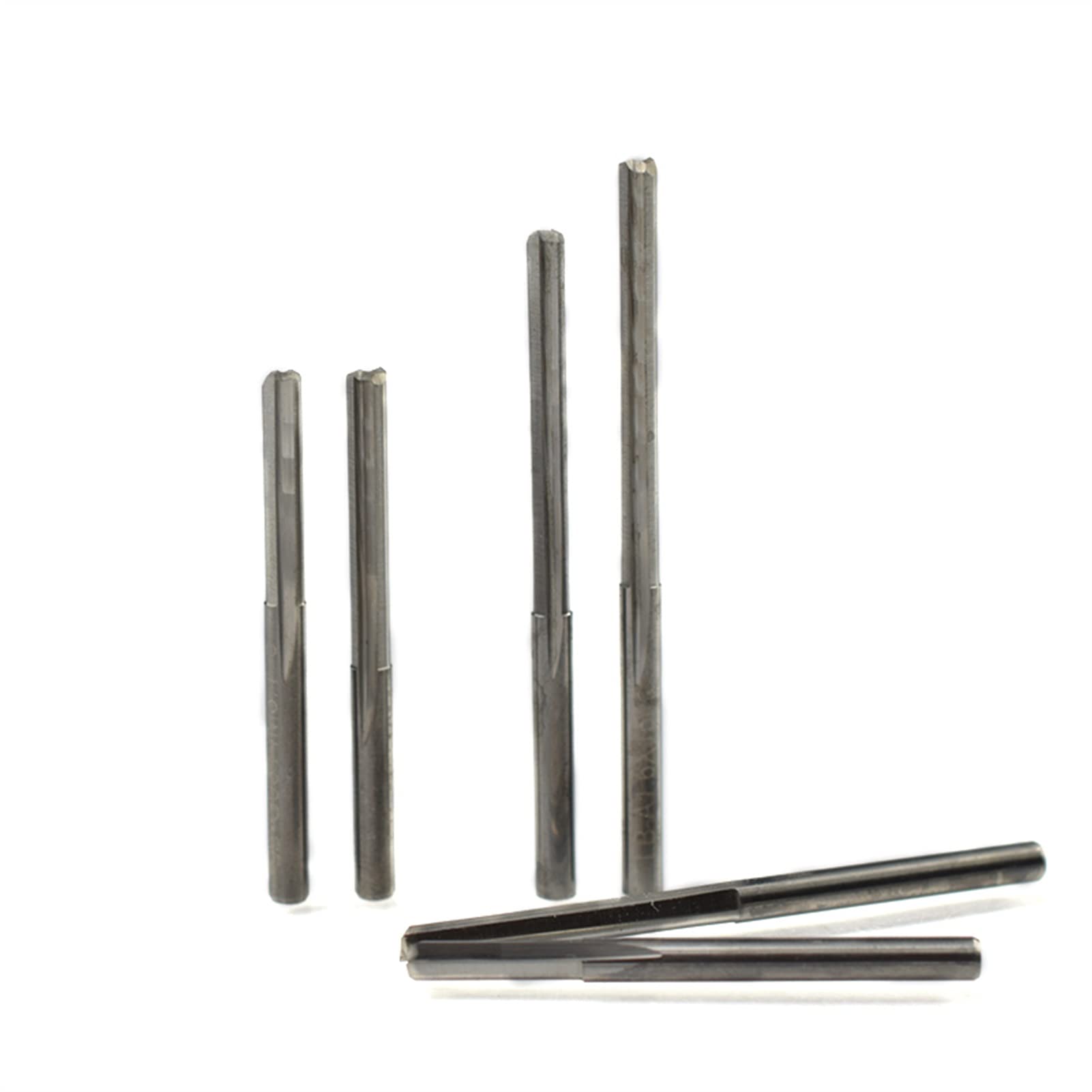 2 Flety Frezowanie Cutter CNC Router Bit Grawerowania 10PC 3.175mm Shank do drewna z tworzywa sztucznego Carbide End Mill Frezy trzpieniowe JIYAMI'EN EL (Size : 10pcs 3.175x25mm)