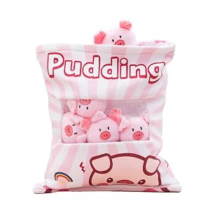 Bag of Plushies Bag Plush Bag of Goodies Pig Plush Cat Plush Bunny Plush Strawberry Plush Dino Plush