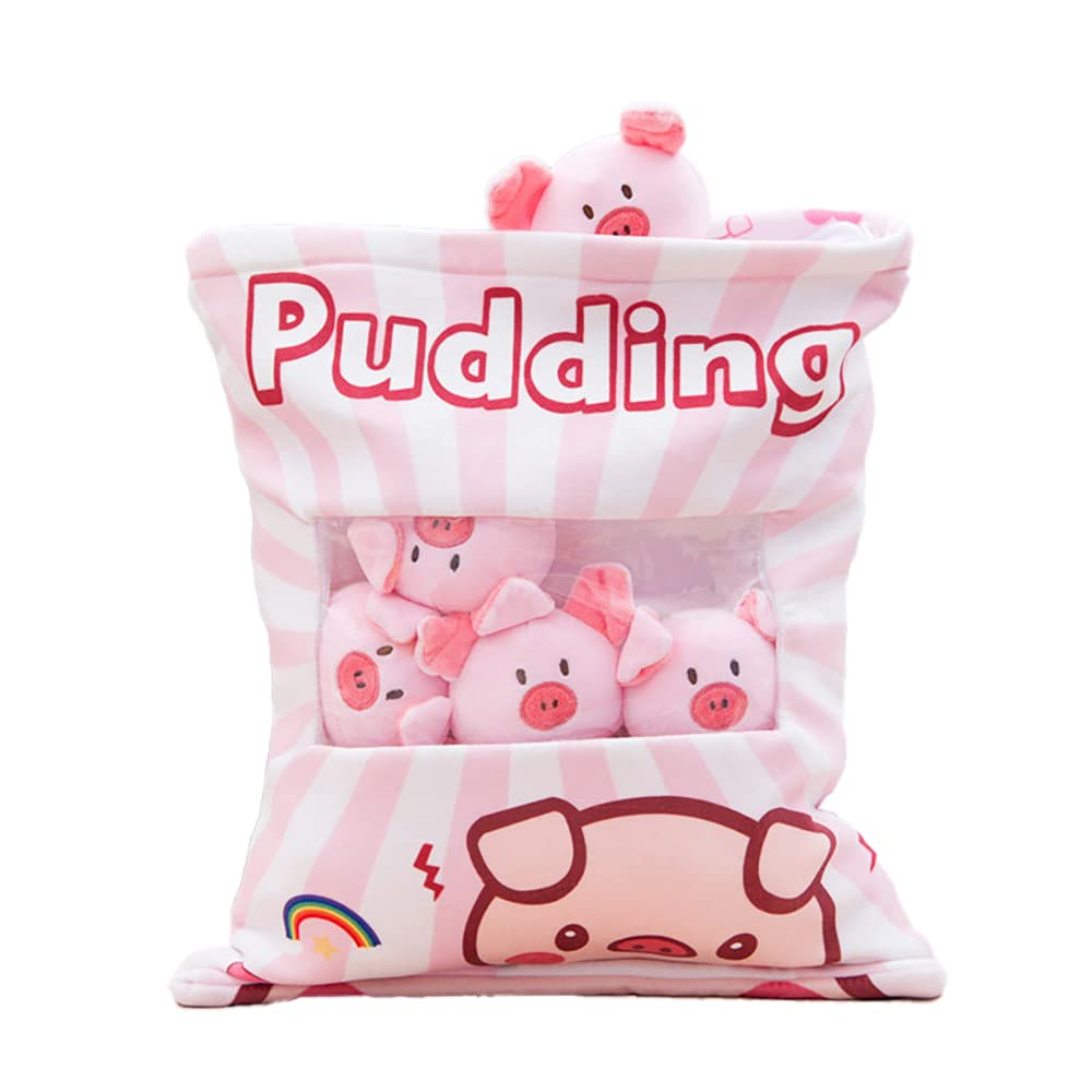 Bag of Plushies Bag Plush Bag of Goodies Pig Plush Cat Plush Bunny Plush Strawberry Plush Dino Plush
