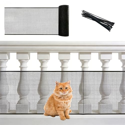 PotatoLife Plastic Wire Mesh Fence, Balcony Fence for Baby and