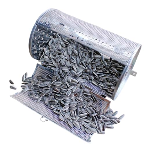 Cesta giratoria, cesta de tambor giratoria de 360 ​​grados en acero inoxidable | Rotativo en el horno para nueces con maní, granos de café, barbacoa