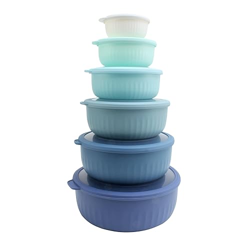 COOK WITH COLOR Prep Bowls with Lids- Wide and Deep