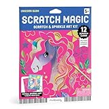 Mudpuppy Unicorn Magic - Scratch & Sparkle Art Activity Kit Featuring Fun Illustrations of Unicorns for Children Ages 5 and Up