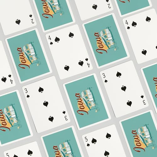 Baraja de Póker Vintage Iowa 52 Cartas Para Adultos miniatura 4