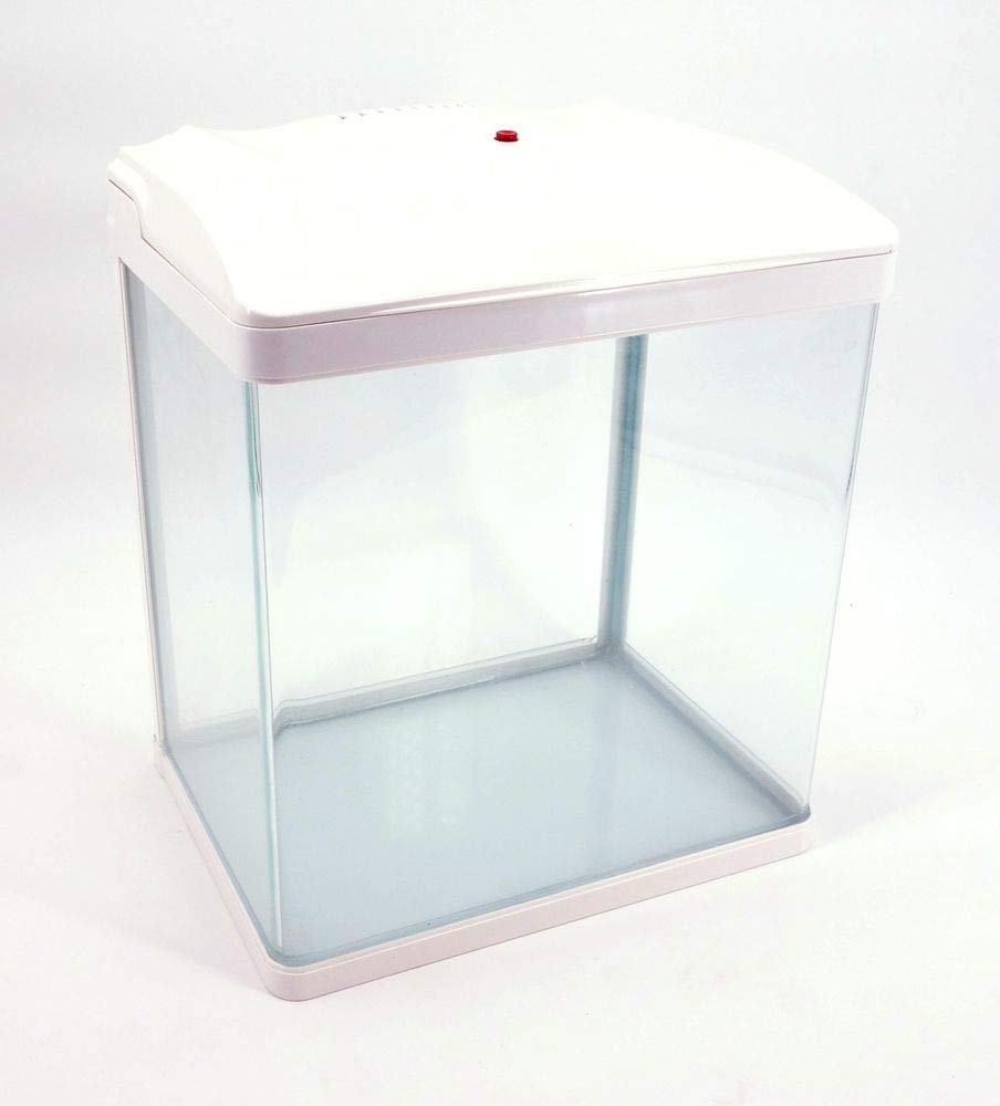 AquaOne HR-300 weiß inklusive Dekoration Nano Aquarium Komplettaquarium Filteranlage Nanoaquarium Set Filter Beleuchtung