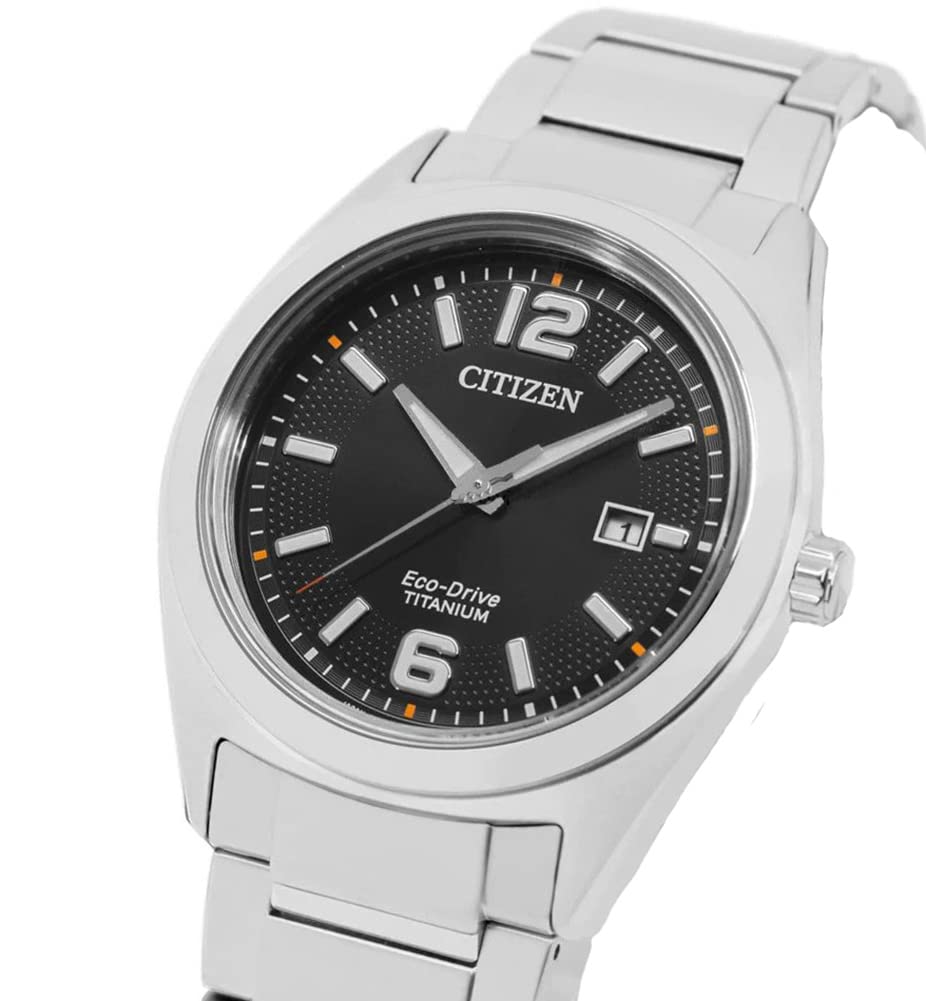 Citizen Herrenuhr Super Titanium ™, Schwarz, 41.5 mm, AW1641-81E | Analog Quartz | Kristallglas | 5 bar Wasserdicht | Datum | Super Titanium ™band