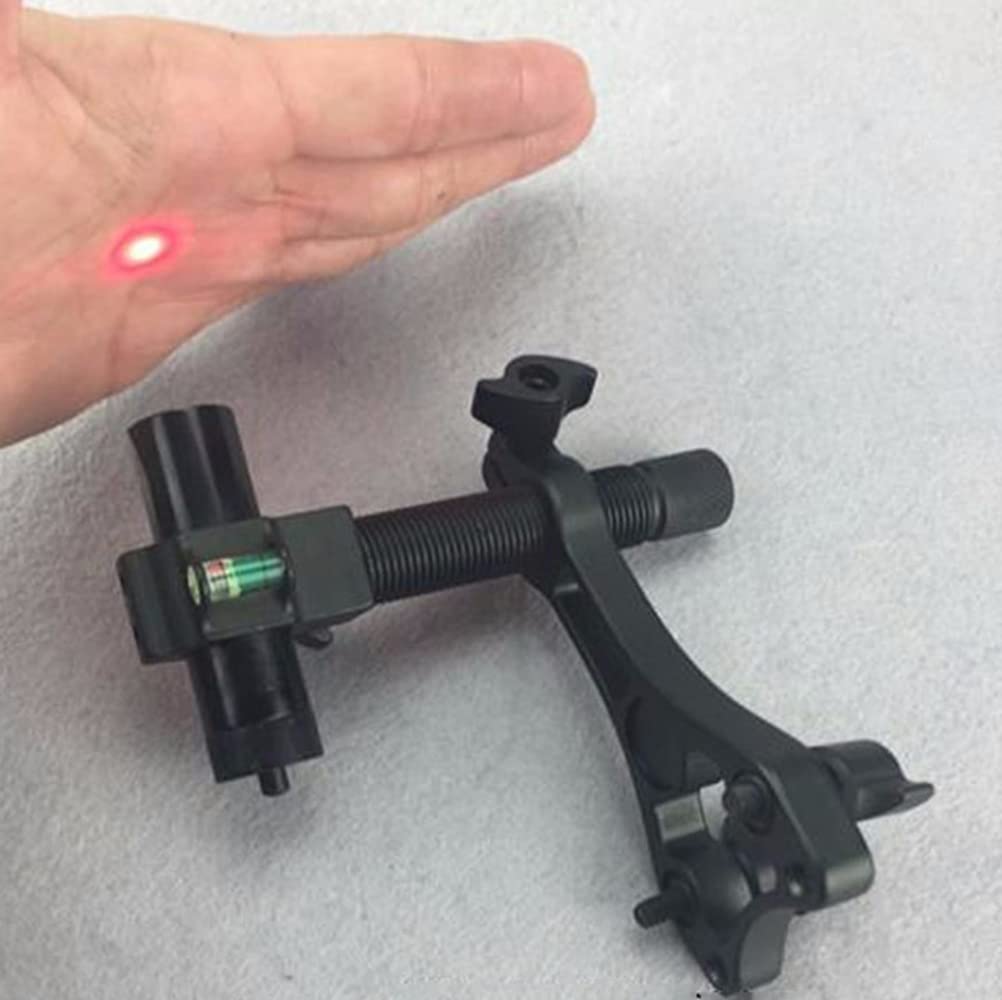 ACCMOS Compoundbogen Laservisier Aluminium Bogensport Zentrum Laser Aligner mit 360 Grad Rotierender Kopf und Körper, Jagd und Schießübungen Bogenzubehör