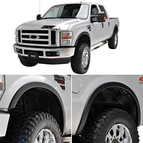 EAG Fender Flares Satin Black Styline Series Fit for 08-10 Super Duty