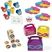 Multiple Superhero Party Favors for Girls - 12 Superhero Sayings Bracelets, 24 Superhero Stampers, 12 Girls Superhero Favor Boxes, Superhero Stickers (100) and Superhero Birthday Sticker (149 pieces)