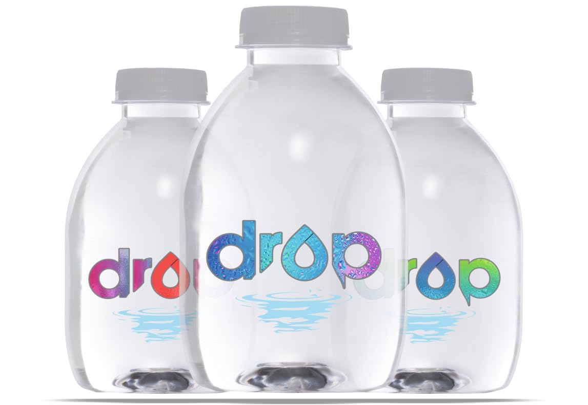 Drop 200ml pack of 24 * 2 bottles | Natural Mineral Water From The Himalayas | benefits of Calcium & Magnesium | FDA approved material and are BPA free.