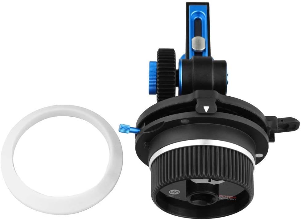 DP3000 DSLR Follow Focus A/B Hard Stops + Speed Crank Handle + Gears for 15mm Rod 5D II III 7D GH2 60D Support All DSLR Camera (Fits 15mm Rail Rod)