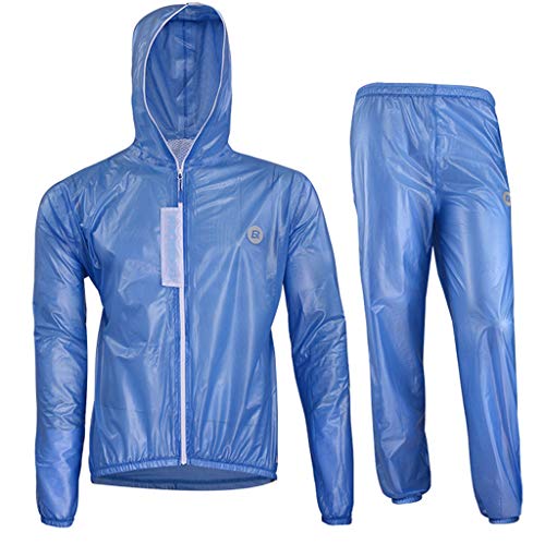 Soul Case Rain Suit Veste de cyclisme imperméable à capuche pour homme Coupe-vent Ultraléger Pliable Cover