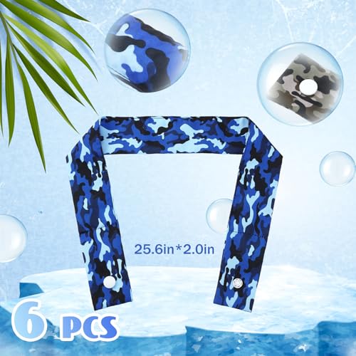 Image of Xuhal 6 Pcs Cooling Neck Wraps Cooling Bandana