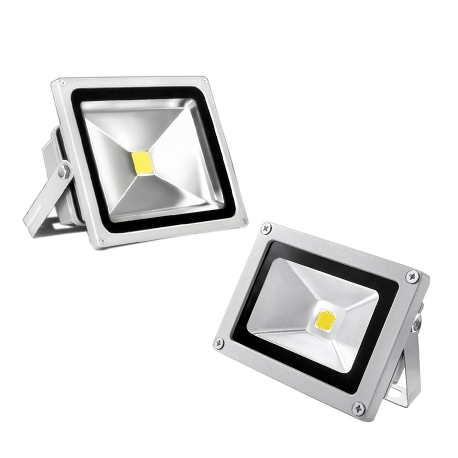 Wodoodporne Światło Halonowe LED 10w 20w 30w 50w IP65 Lampa Reflektorowa Reflektor Oświetlenie Ogrodowe Na Zewnątrz Zewnętrzne Garaż ogrodowy(6000K,20W Grey shell)