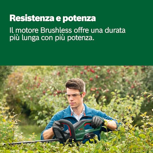 Bosch Home and Garden Tagliasiepi a batteria UniversalHedgeCut 18V-50 (1 da 2,5 Ah, sistema 18 Volt, lunghezza lama 50 cm, in confezione di cartone) - 5