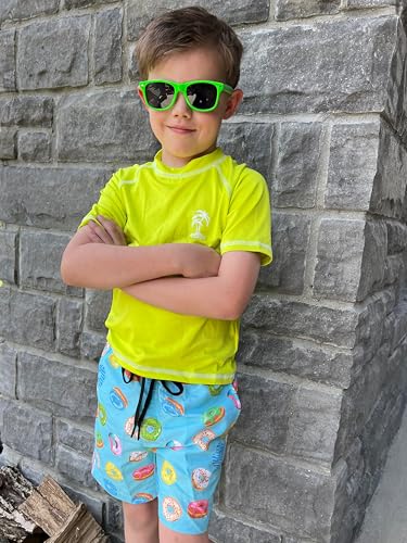 Image of Cozople Boys Swim Trunks Compression Liner Swim Shorts Quick Dry Bathing Suit with Boxer Brief Swimwear 2-20T