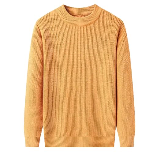 Cárdigan chaqueta de punto contra el frío invernal suéter oversized grueso con cuello 3
